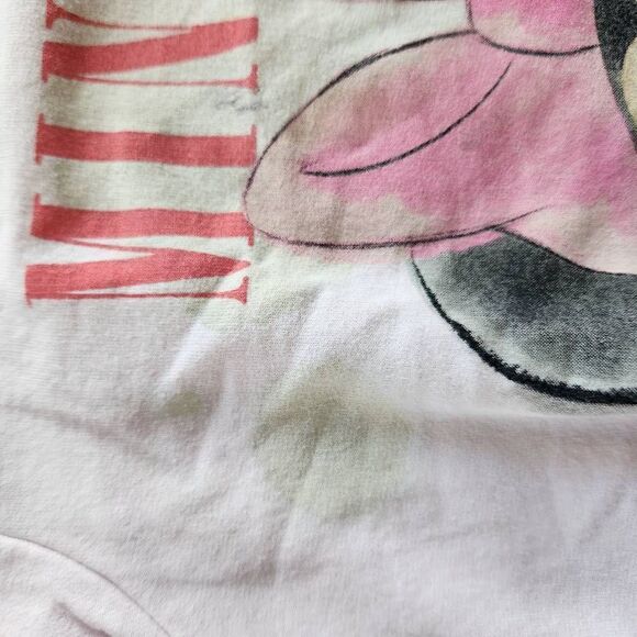 Minnie mouse face girls toddler 3t pink crewneck sweater Disney pullover - Picture 3 of 7